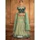 Green Weaved Silk Designer Lehenga Choli