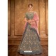 Grey Tissue Designer Lehenga Choli