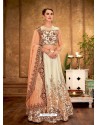 Cream Silk Designer Lehenga Choli