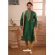 Perfect Dark Green Art Banarasi Silk Kurta Pajama