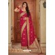 Modern Red Banarasi Silk Weaving Worked Saree