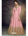 Pink Heavy Dolla Silk Designer Gown