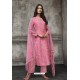 Light Pink Lawn Cotton Designer Straight Suit