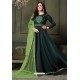 Dark Green Heavy Tapeta Satin Silk Anarkali Suit