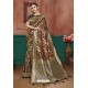 Multi Colour Banarasi Cotton Silk Designer Saree