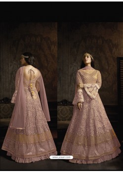 Pink Soft Net Designer Anarkali Suit