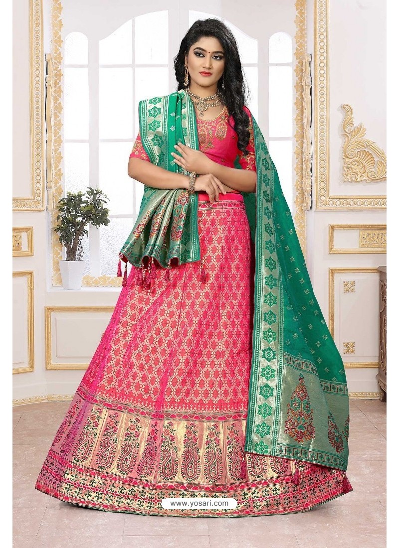 Desirable Rani Silk Jacquard Designer Lehenga Choli