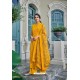 Yellow Heavy faux Georgette Palazzo Suit