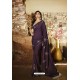 Purple Barfi Silk Designer Saree