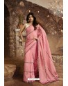 Pink Barfi Silk Designer Saree