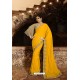 Yellow Barfi Silk Designer Saree