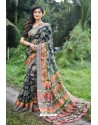 Multi Colour Fancy Cotton Printed Saree
