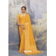 Yellow Silk Designer Jacquard Worked Saree