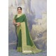 Forest Green Silk Designer Jacquard Worked Saree