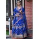 Royal Blue Chennai Silk Designer Lehenga Choli
