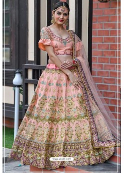 Pink Chennai Silk Designer Lehenga Choli
