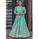 Sky Blue Chennai Silk Designer Lehenga Choli