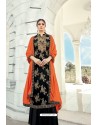 Black Pure Banarasi Jacquard Palazzo Suit