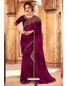 Purple Highlight Silk Designer Saree