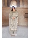 Taupe Viscose Muslin Casual Wear Palazzo Suit