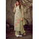 Sea Green Viscose Georgette Party Wear Palazzo Suit