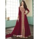 Red Georgette Designer Anarkali Suit