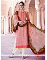 Savory Peach Designer Pakistani Salwar Suit