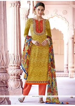 Latest Cotton Print Work Designer Pakistani Suit