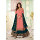 Pink And Teal Designer Lehenga Style Suit