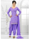 Lavender Cotton Salwar Suit