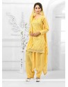 Modern Yellow Cotton Salwar Suit