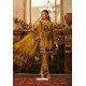 Mustard Heavy Georgette Thread Embroidered Designer Suit