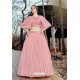 Baby Pink Imported Fabric Fancy Worked Designer Lehenga Choli