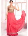 Whimsical Sequins Work Floor Length Gown