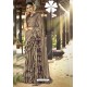 Taupe Fancy Silk Party Wear Saree