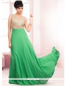 Impeccable Sequins Work Floor Length Gown