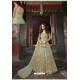 Sea Green Net Embroidered Party Wear Anarkali Suit