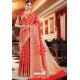 Red Banarasi Silk Jacquard Work Saree