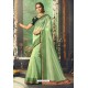 Green Silk Zari Worked Party Wear Saree