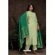 Sea Green Aaria Silk Banarasi Jacquard Straight Suit