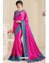 Rani Natural Fabric Party Wear Designer Saree
