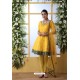 Yellow Art Silk Thread Embroidered Party Wear Suit