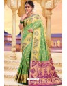 Green Heavy Jacquard Work Designer Silk Saree