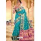 Sky Blue Heavy Jacquard Work Designer Silk Saree