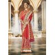 Red Wedding Wear Banarasi Silk Saree