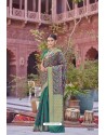 Dark Green Designer Party Wear Weaving Silk Saree