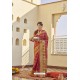 Red Classic Party Wear Weaving Silk Saree
