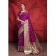 Purple Rich Banarasi Silk Designer Saree