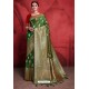 Dark Green Rich Banarasi Silk Designer Saree