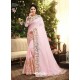 Pink Designer Satin Georgette Saree